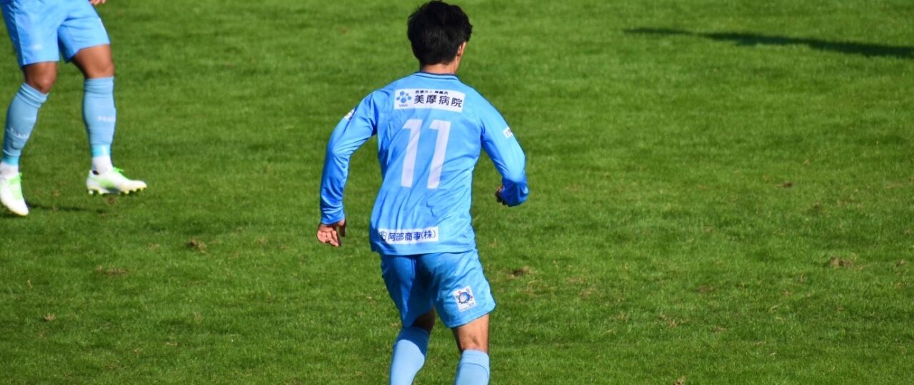 サッカーしている時の筆者