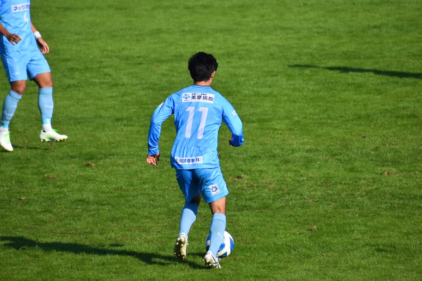 サッカーしている時の筆者